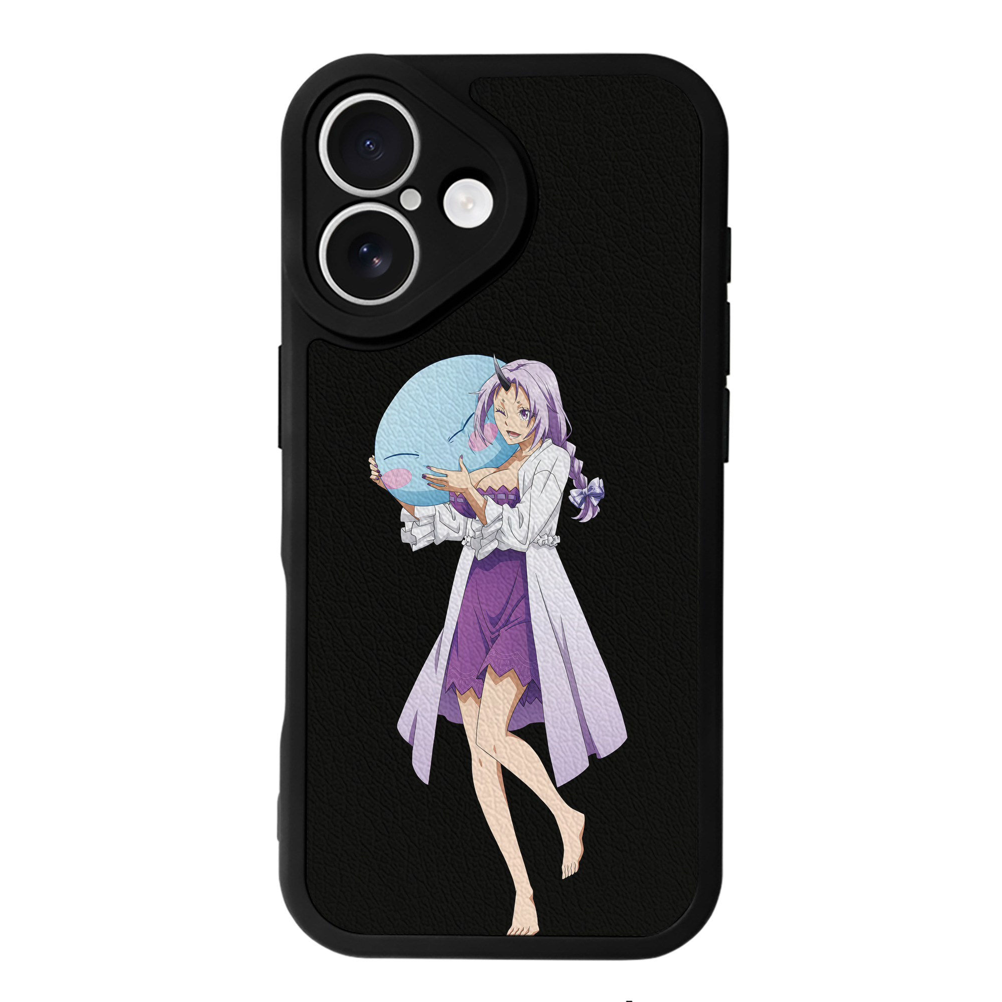 （画像用） 転スラ Regarding Reincarnated to Slime 【iPhone 16シリーズ対応】シリコンスマホケース（レザー調） 材質：シリコン